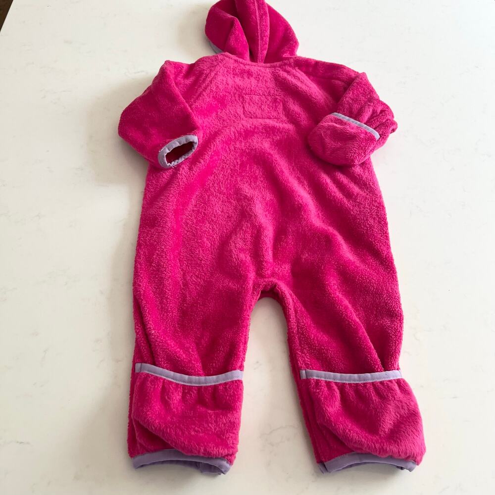 The North Face Infant Girls Pink Sherpa Fleece Bunting Snowsuit 3-6M - Picture 9 of 12